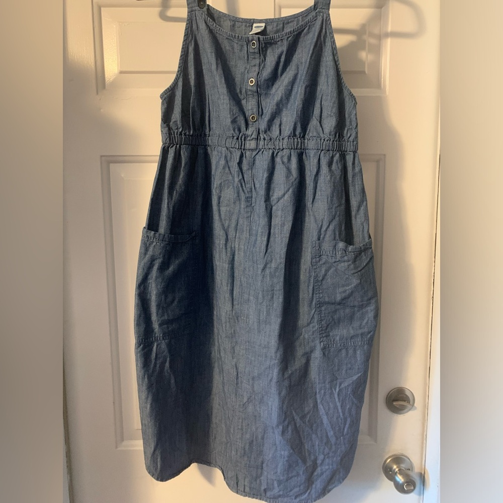 Old Navy Maternity Jean Dress size M 100% cotton